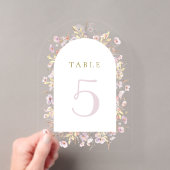 numéro de table fleurs sauvages (In situ (ordinateur de poche))