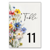 Numéro de table Fleurs sauvages (Dos)