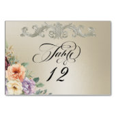 Numéro De Table Fleurs sauvages printanières - Blé (Dos)