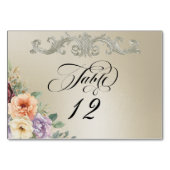 Numéro De Table Fleurs sauvages printanières - Blé (Devant)