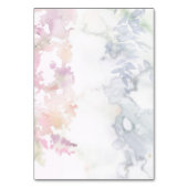 Numéro De Table Fleurs sauvages vibrantes Rose Violet Jaune (Dos)