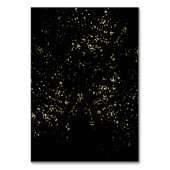 Numéro De Table Floral Black Gold  50e anniversaire de mariage (Dos)