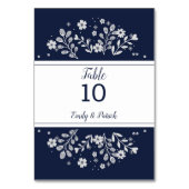 Numéro De Table Floral blanc (Par défaut)