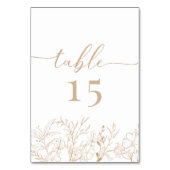 Numéro De Table Floral Boho Mariage (Dos)