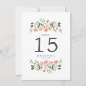 Numéro de table floral de la Saint-Jean (Devant)