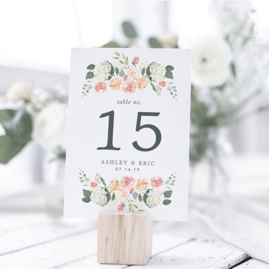 Numéro de table floral de la Saint-Jean