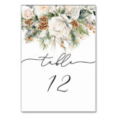 Numéro De Table Floral d'hiver et Mariage de pin (Par défaut)