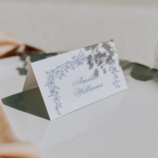 Numéro De Table Floral Dusty Blue Boho Botanical Unique Wedding