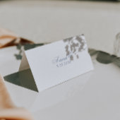 Numéro De Table Floral Dusty Blue Boho Botanical Unique Wedding