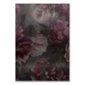 Numéro De Table Floral foncé et humide (Dos)