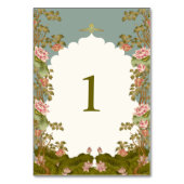 Numéro De Table Floral Lotus Oriental, Mariage indien (Par défaut)