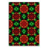 Numéro De Table Floral Modern Boho Elegant Abstract Pattern #504 (Dos)