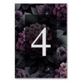 Numéro De Table Floral Moody violet (Dos)