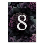Numéro De Table Floral Moody violet (Dos)