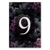 Numéro De Table Floral Moody violet (Dos)