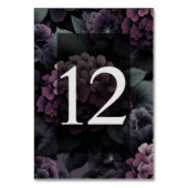 Numéro De Table Floral Moody violet (Dos)