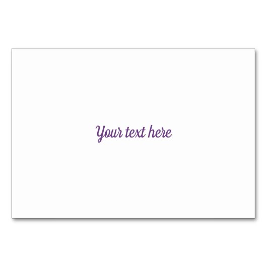 Numéro De Table Floral rose violet (Dos)