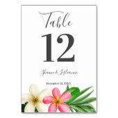 Numéro De Table Flore tropicale hawaïenne (Par défaut)