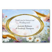 Numéro De Table Flores florales du printemps et de l'été (Dos)