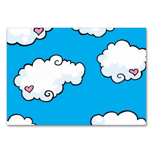 Numéro De Table Flying Pig Dances on Clouds Personnalisable (Dos)