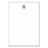Numéro De Table Foi et obéissance – Écriture inspirante (Dos)