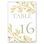 Numéro De Table Foliage d'or (Par défaut)