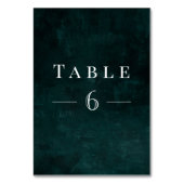 Numéro De Table Foliage Wreath avec verdure rustique (Dos)