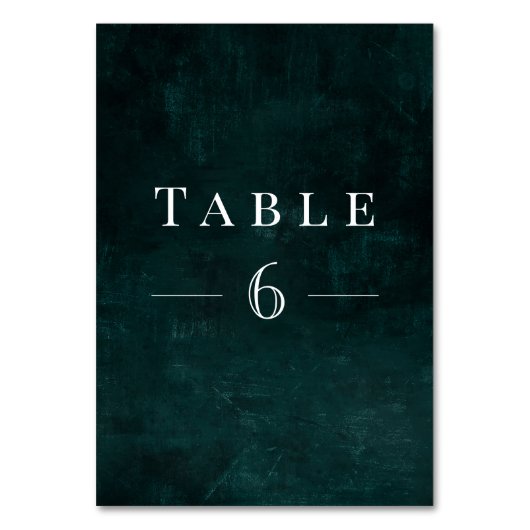 Numéro De Table Foliage Wreath avec verdure rustique (Dos)