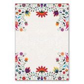 Numéro De Table Folk Art Floral Botanical Fiesta Spanish Wedding (Dos)
