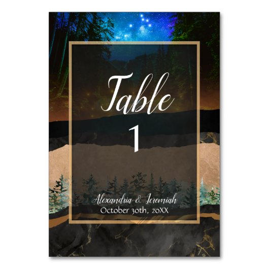 Numéro De Table Forêt (Par défaut)