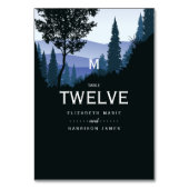 Numéro De Table Forêt de bois bleu, Mariage rustique (Par défaut)