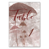 Numéro De Table Forêt de champignons (Dos)