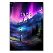 Numéro De Table Forêt enchantée (Dos)