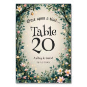 Numéro De Table Forêt enchantée Forêt Florale Mariage (Par défaut)
