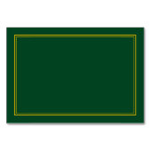 Numéro De Table Forêt Green Gold Bar Mitzvah Réception Insertion (Dos)