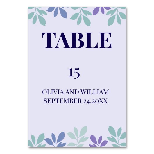 Numéro De Table Forever commence ici : un Mariage (Par défaut)