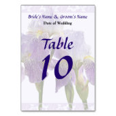 Numéro De Table Fournitures de Mariage de Lavender Iris Couple (Par défaut)
