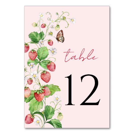 Numéro De Table Fraise (Par défaut)