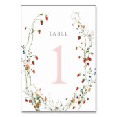 Numéro De Table fraise sauvage Tableau Numéro 1 (Par défaut)