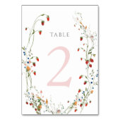 Numéro De Table fraise sauvage Tableau Numéro 2 (Par défaut)