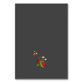 Numéro De Table Fruits de forêt d'aquarelle mariage (Dos)