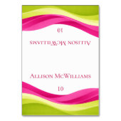 Numéro De Table Fuchsia and Lime Green Wedding (Par défaut)