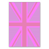 Numéro De Table Fuchsia Union Jack (Dos)
