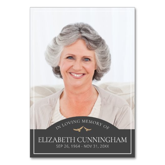 Numéro De Table Funérailles commémoratives Oiseaux classiques Phot (Par défaut)