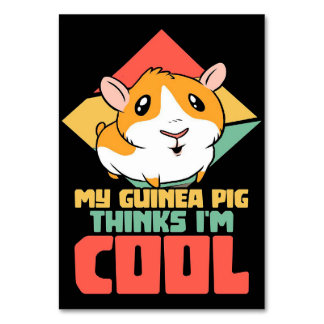 Numéro De Table Funny Guinea Pig Rodent Perfect Gift Ideas