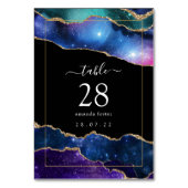 Numéro de table Galaxy Agate Quinceañera (Dos)