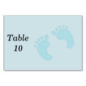 Numéro De Table Garçon pieds bébé (Dos)