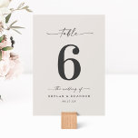 Numéro De Table Gardenia couleur solide simple Mariage blanc<br><div class="desc">Gardenia De Couleur Solide Simple Hors Blanc Noir Numéro De Table De La Réception De Mariage. Cette Table Card chic et moderne est simple classique et élégant avec une couleur arrière - plan unie et une jolie police de calligraphie de script avec queues. Montré dans la nouvelle Colorway. Disponible en...</div>