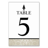 Numéro De Table Gâteau mariage (Dos)
