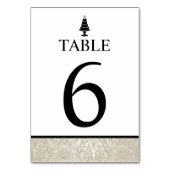Numéro De Table Gâteau mariage (Dos)